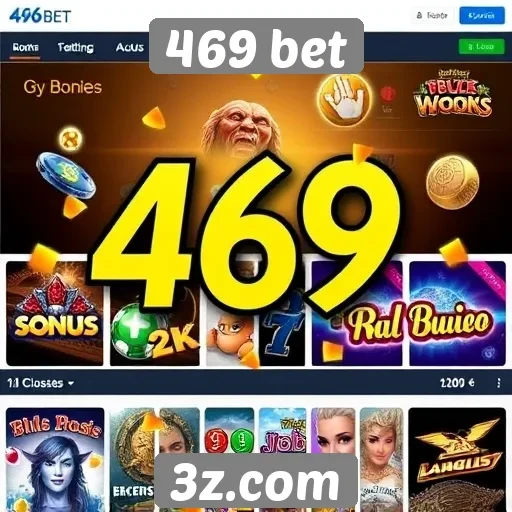 Variedade de jogos disponíveis na plataforma 469 bet